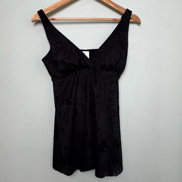 NWT Swim Solutions Women's Tummy-Control Swim Dress Created for‎ Macy's Size 12 - Picture 5 of 12